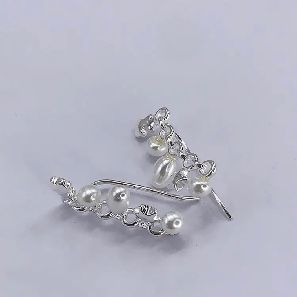 Tous Vermeil Spanish Pearl Gold Pills Muy Grande Hoops Earrings Wired Together